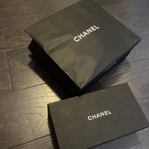 Chanel black white empty sunglass box storage decoration Gift Box size small - Picture 11 of 12